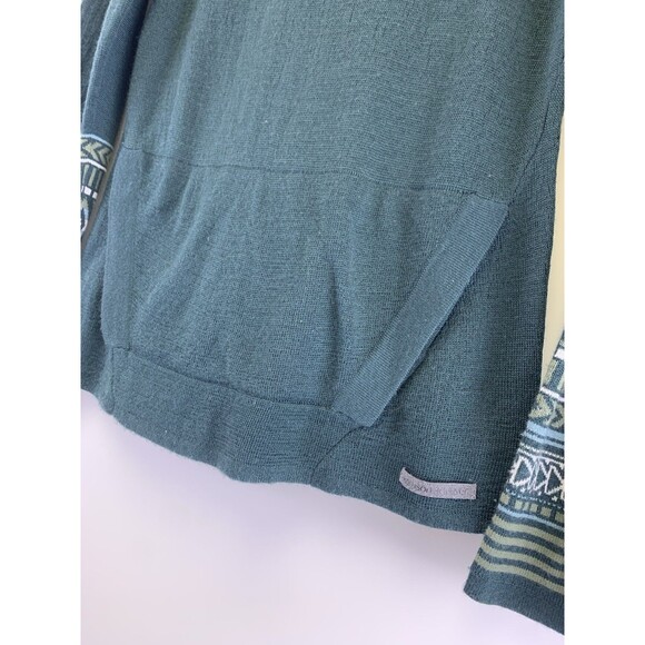 Krimson Klover Hailey Hoodie Sweater Pullover Green Merino Wool Silk Blend XS - Picture 2 of 12
